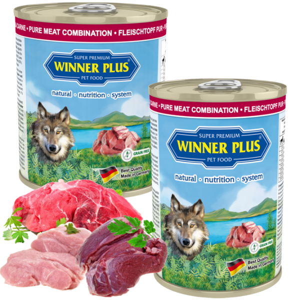 Консервы для собак с тушеной ягнятиной, говядиной и индейкой Winner Plus SUPER PREMIUM MENU PURE (100041-2) 800г
Консервы для собак с тушеной ягнятиной, говядиной и индейкой Winner Plus SUPER PREMIUM MENU PURE (100041-2) 800г