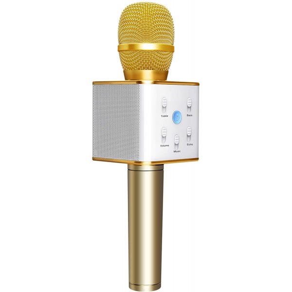 Беспроводной караоке микрофон KTV Party с динамиками в чехле Bluetooth USB Q7 Gold
Беспроводной караоке микрофон KTV Party с динамиками в чехле Bluetooth USB Q7 Gold