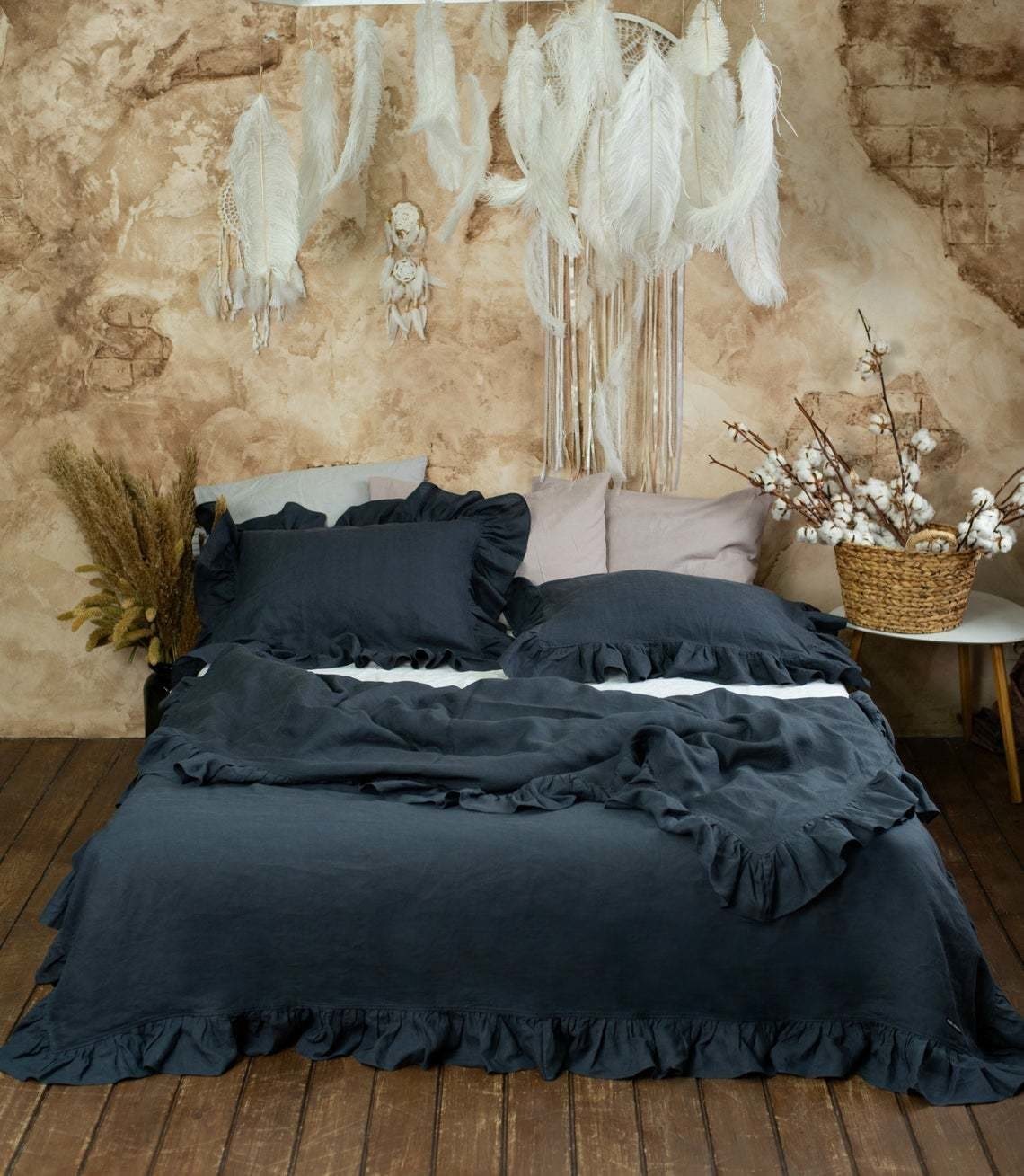 Комплект постельного белья LinenLove French Vintage Dark Gray 200х220 см Темно-серый
Комплект постельного белья LinenLove French Vintage Dark Gray 200х220 см Темно-серый