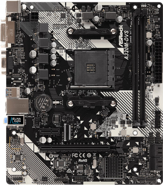 Материнская плата AM4 (A320) AsRock A320M-DVS R4.0, A320, 2xDDR4, Int.Video(CPU), 4xSATA3, 1xPCI-E 16x 3.0
Материнская плата AM4 (A320) AsRock A320M-DVS R4.0, A320, 2xDDR4, Int.Video(CPU), 4xSATA3, 1xPCI-E 16x 3.0