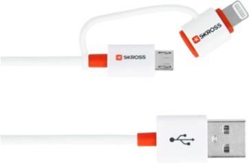 Кабель синхронизации Skross 2in1 Charge’n Sync Micro USB & Lightning Connector 1 м (2.700200-E)
Кабель синхронизации Skross 2in1 Charge’n Sync Micro USB & Lightning Connector 1 м (2.700200-E)