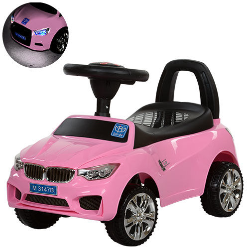 Машинка каталка толокар Bambi M 3147B-8 bmw музыка свет резиновое покрытие колес розовая
Машинка каталка толокар Bambi M 3147B-8 bmw музыка свет резиновое покрытие колес розовая
