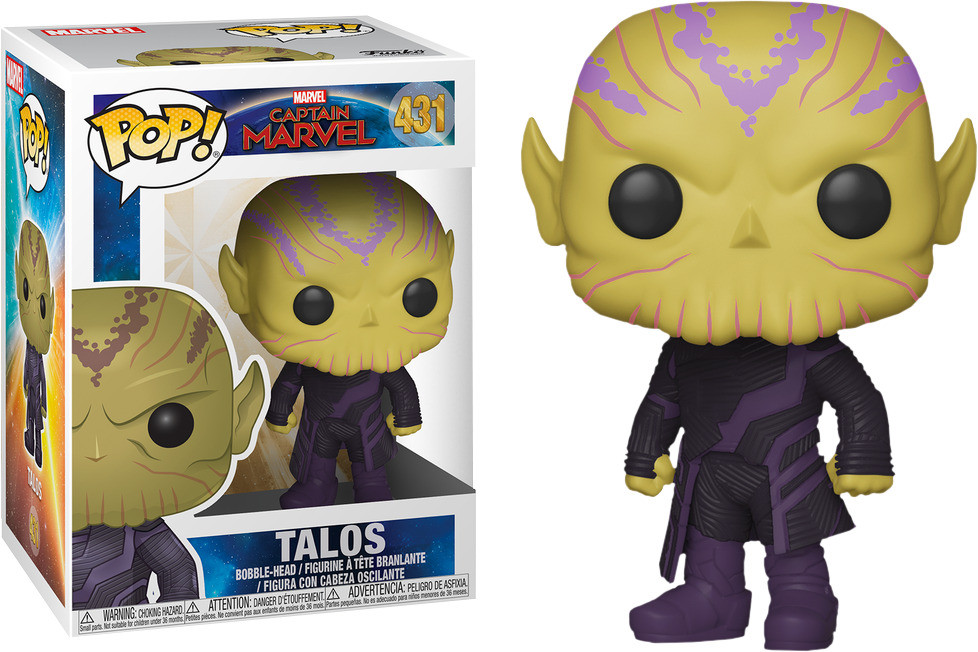 Фигурка Funko Pop Фанко Поп Капитан Марвел Талос Captain Marvel Talos 10 см CM T 431 (CZ00CM T 431)
Фигурка Funko Pop Фанко Поп Капитан Марвел Талос Captain Marvel Talos 10 см CM T 431 (CZ00CM T 431)