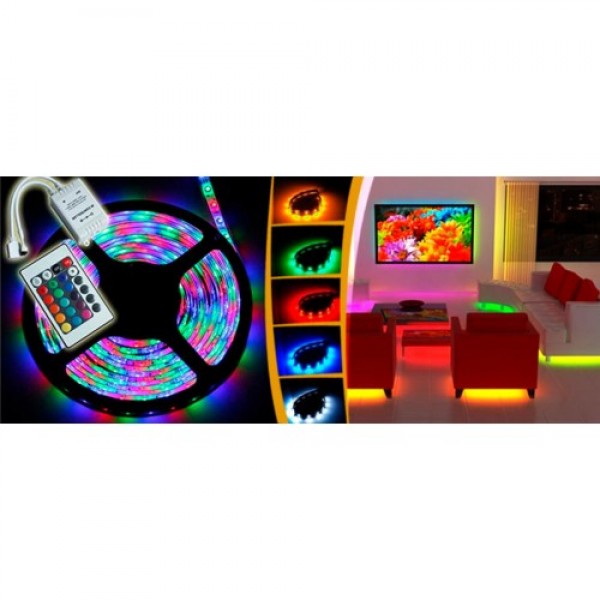 Лента светодиодная с пультом и блоком питания 300 LED RGB 5050 5 метров полный комплект влагозащищена
Лента светодиодная с пультом и блоком питания 300 LED RGB 5050 5 метров полный комплект влагозащищена