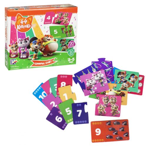 Игра развивающая "44 Кота. Цифры. Счёт" (рус) VT5202-07 (15-124145)
Игра развивающая "44 Кота. Цифры. Счёт" (рус) VT5202-07 (15-124145)
