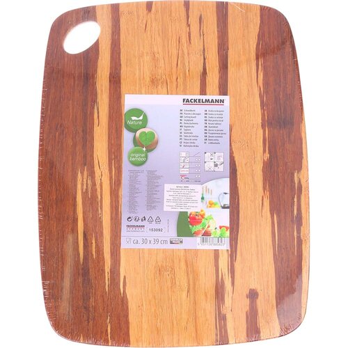 Доска разделочная Fackelmann 39*30*0.9 см, бамбук 
Доска разделочная Fackelmann 39*30*0.9 см, бамбук