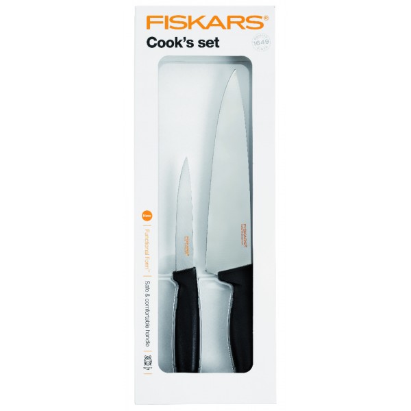 Набор ножей Fiskars 1014198 2 предмета из нержавеющей стали с ручкой Softouch Черный
Набор ножей Fiskars 1014198 2 предмета из нержавеющей стали с ручкой Softouch Черный