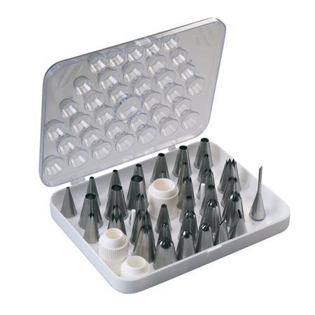 Набор кондитерских насадок н/ж 36 шт Martellato BOS36BIG 
Набор кондитерских насадок н/ж 36 шт Martellato BOS36BIG