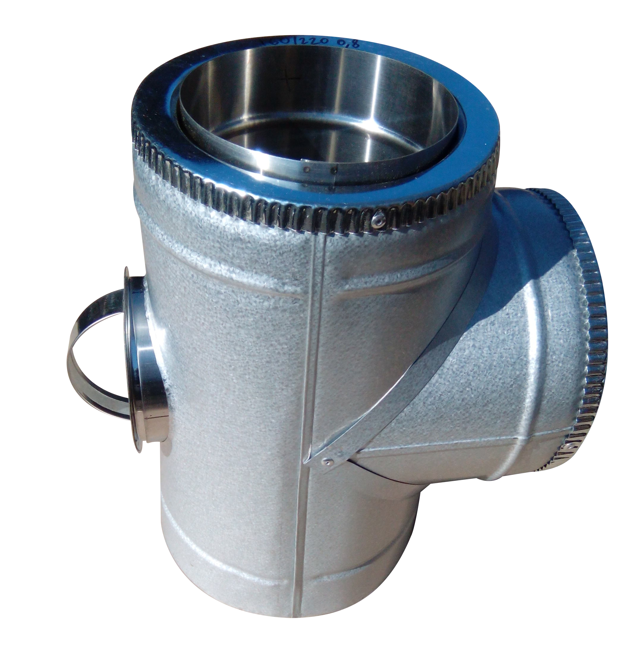 Тройник 87° Формагиб с ревизией двустенный для дымохода 250/320 нерж/оцинк, 0.8 мм
Тройник 87° Формагиб с ревизией двустенный для дымохода 250/320 нерж/оцинк, 0.8 мм