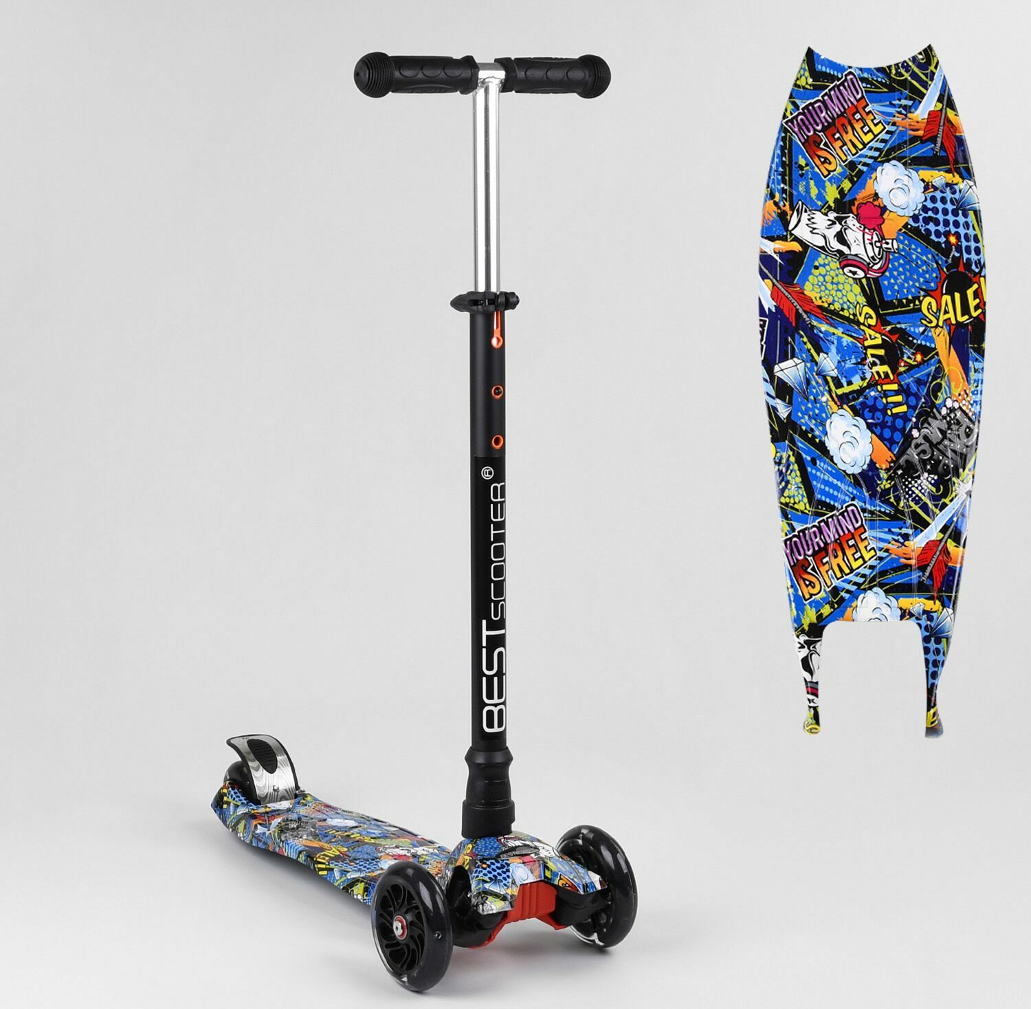 Самокат трехкодесный Best Scooter A 25778 /779-1540 Колеса с подсветкой Полиуретан Графити
Самокат трехкодесный Best Scooter A 25778 /779-1540 Колеса с подсветкой Полиуретан Графити