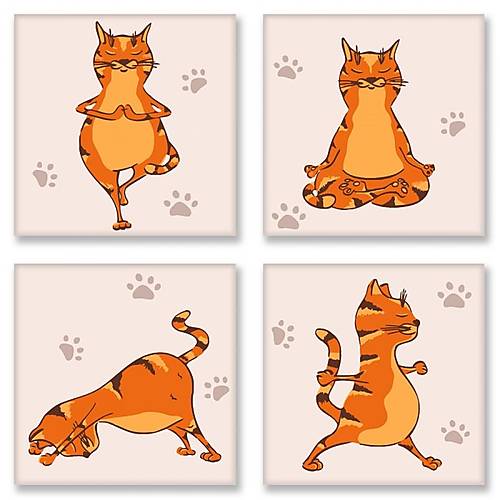Набор для росписи по номерам полиптих "Yoga-cat" 4шт по 18 * 18см Идейка (KNP010)
Набор для росписи по номерам полиптих "Yoga-cat" 4шт по 18 * 18см Идейка (KNP010)