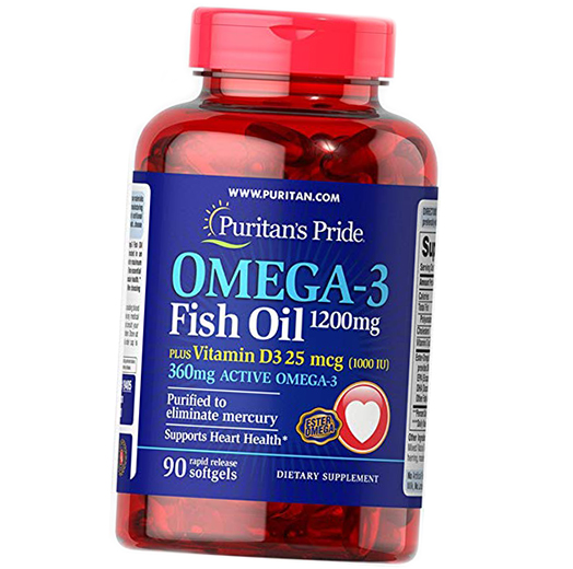 Омега 3, Omega 3 Fish Oil 1200 plus Vitamin D3, Puritan's Pride 90гелкапс (67367006)
Омега 3, Omega 3 Fish Oil 1200 plus Vitamin D3, Puritan's Pride 90гелкапс (67367006)