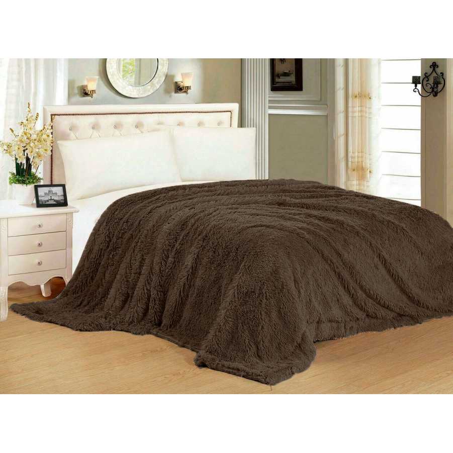 Покрывало Уютная Жизнь Пушистая травка 220х240 Кофейное 
Покрывало Уютная Жизнь Пушистая травка 220х240 Кофейное