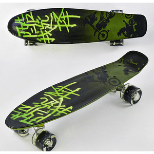 Скейт Пенни борд Best Board 55 см F-9160 светящиеся колеса Зеленый
Скейт Пенни борд Best Board 55 см F-9160 светящиеся колеса Зеленый