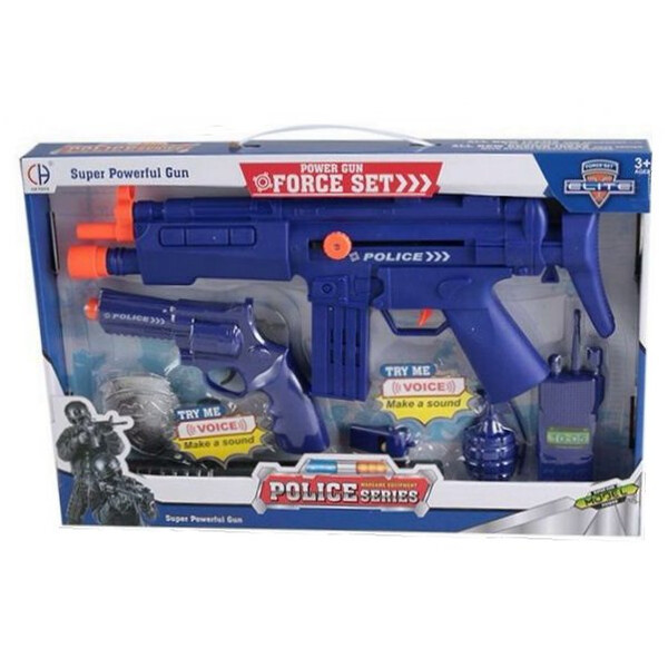 Набор полицейского оружия детский игровой CH Toys Police Set с автоматом пистолетом и аксессуарами Синий (r40497)
Набор полицейского оружия детский игровой CH Toys Police Set с автоматом пистолетом и аксессуарами Синий (r40497)