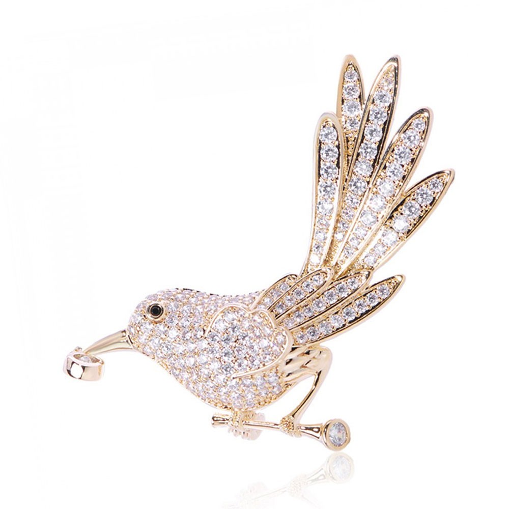 Брошь женская BROCHE бижутерия с кристаллами Птица на ветке золотистая BRBF111601
Брошь женская BROCHE бижутерия с кристаллами Птица на ветке золотистая BRBF111601