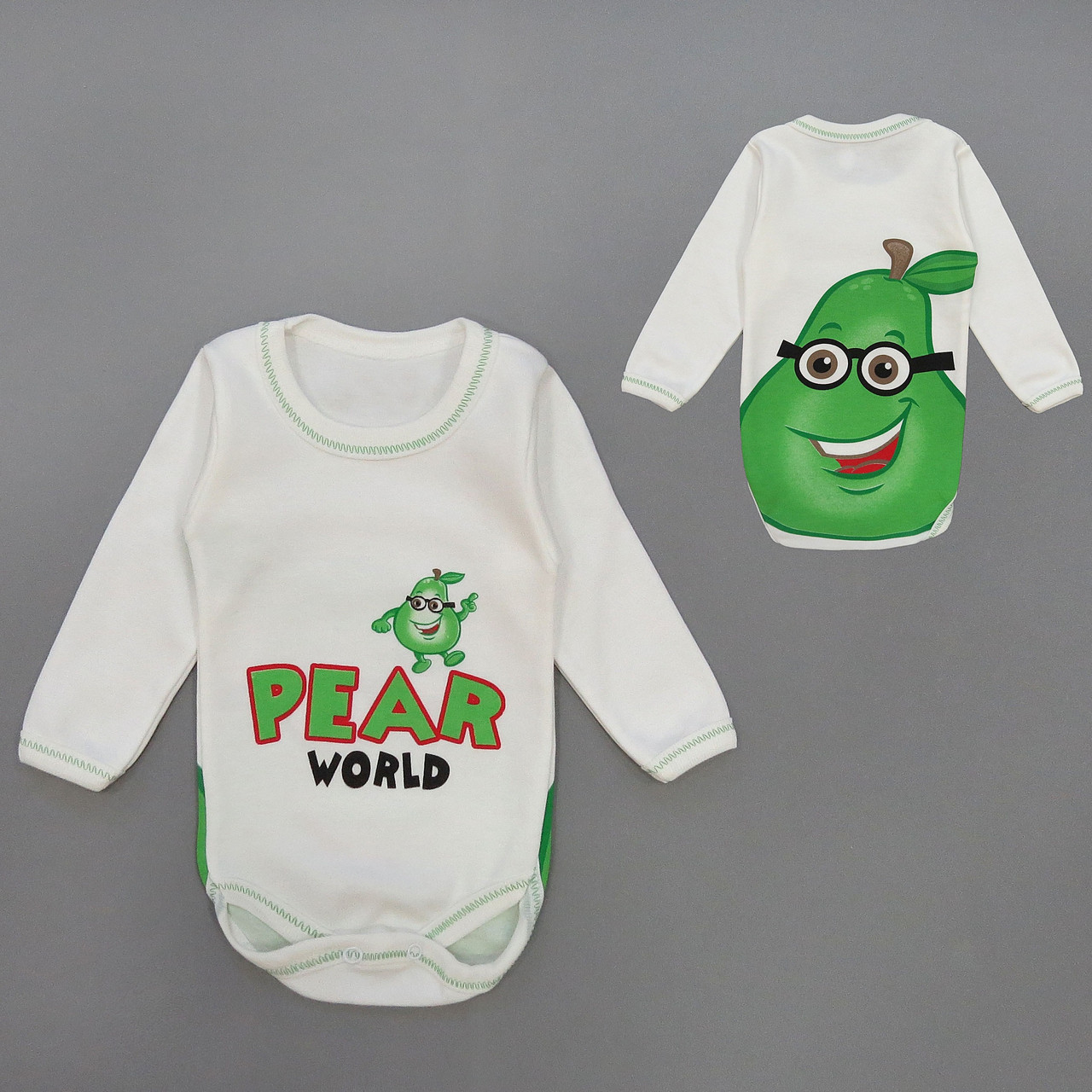 Боди "Мир груши" с длинным рукавом Destino 62 см Белый 15095
Боди "Мир груши" с длинным рукавом Destino 62 см Белый 15095