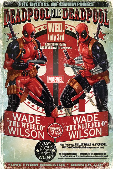 Постер Pyramid International Marvel Deadpool - Wade vs Wade Maxi Poster 610 x 915 мм
Постер Pyramid International Marvel Deadpool - Wade vs Wade Maxi Poster 610 x 915 мм