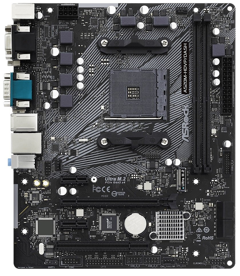 Материнская плата ASRock A520M-HDVP/DASH sAM4 A520 2xDDR4 HDMI-DVI-DP-VGA COM (!) USB 3.2 mATX
Материнская плата ASRock A520M-HDVP/DASH sAM4 A520 2xDDR4 HDMI-DVI-DP-VGA COM (!) USB 3.2 mATX
