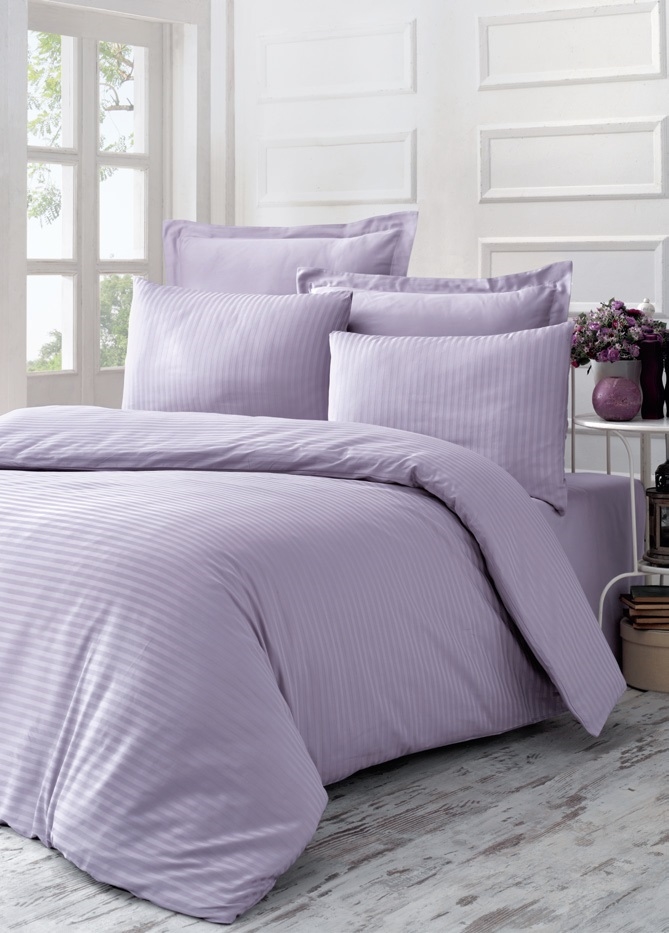 Комплект постельного белья Victoria Stripe Sateen Line 200х220 см/2х50х70 см/2х70х70 см Сиреневый
Комплект постельного белья Victoria Stripe Sateen Line 200х220 см/2х50х70 см/2х70х70 см Сиреневый
