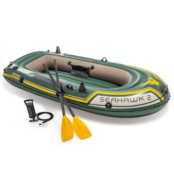 Двухместная надувная лодка Intex 68347 (236 x 114 x 41 см) Seahawk 2 Set + Пластиковые весла и ручной насос
Двухместная надувная лодка Intex 68347 (236 x 114 x 41 см) Seahawk 2 Set + Пластиковые весла и ручной насос