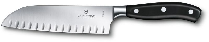 Кухонный нож Victorinox Forged Santoku Grand Maitre 17см рифл. с чёрной ручкой (GB) (77323.17G)
Кухонный нож Victorinox Forged Santoku Grand Maitre 17см рифл. с чёрной ручкой (GB) (77323.17G)