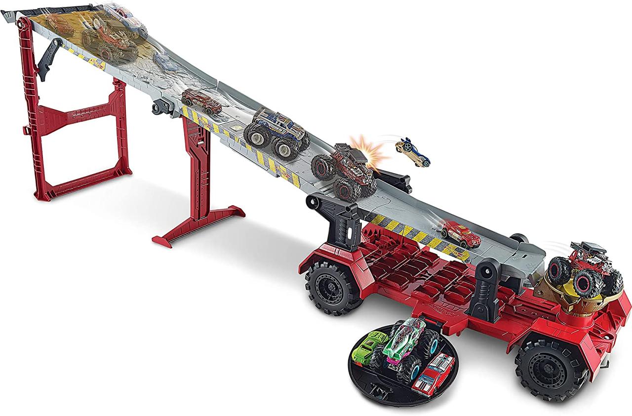 Игровой набор Хот Вилс Передвижной трамплин Hot Wheels Monster Trucks Downhill Race and GO Play Set
Игровой набор Хот Вилс Передвижной трамплин Hot Wheels Monster Trucks Downhill Race and GO Play Set
