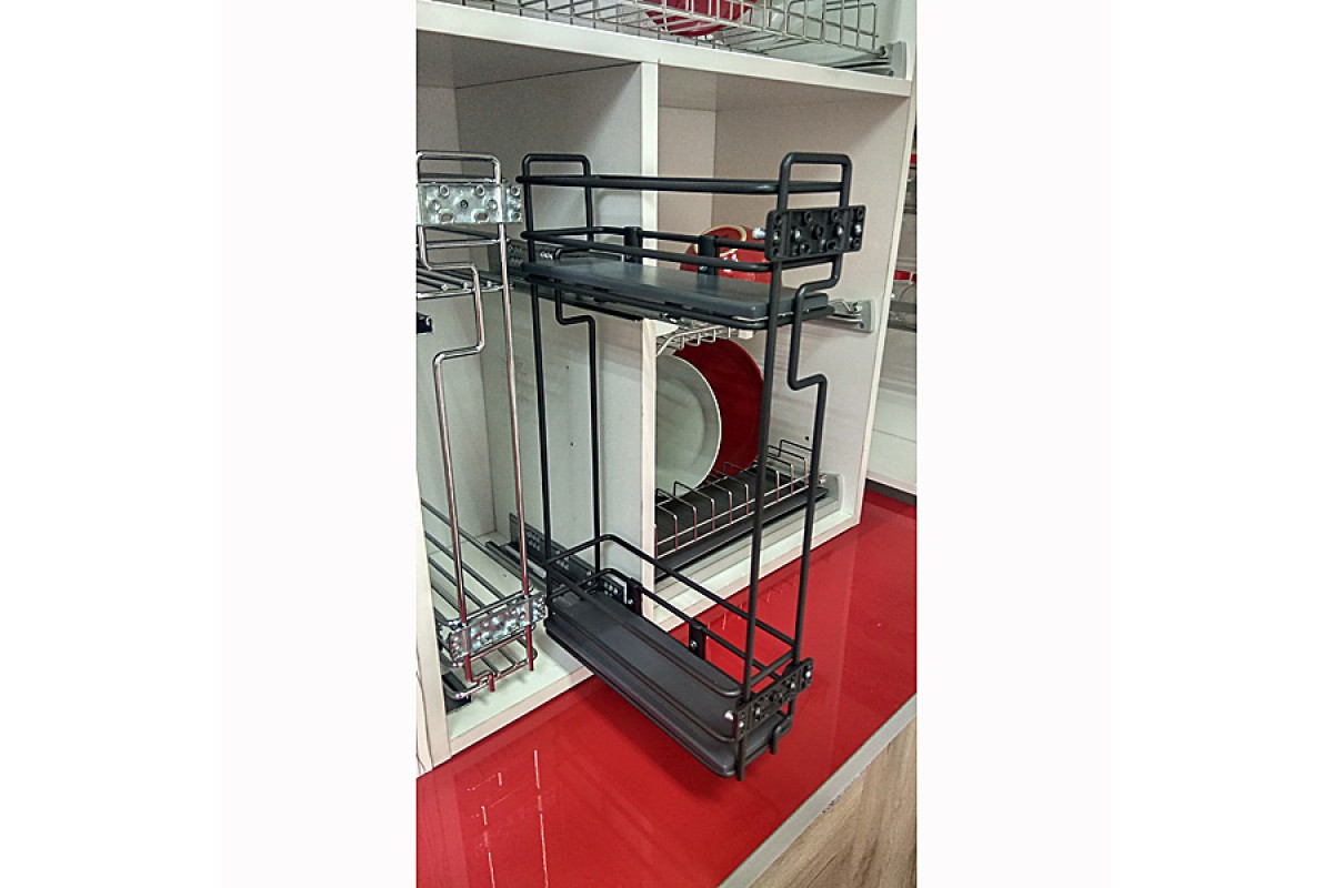 Карго для кухни Mini 2-х уровневое Starax S-2317 R правое с доводчиком полного выдвижения антрацит
Карго для кухни Mini 2-х уровневое Starax S-2317 R правое с доводчиком полного выдвижения антрацит