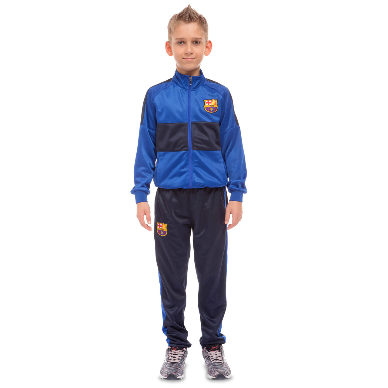 Костюм спортивный детский Zelart Barcelona Барселона LD-6130K-BS рост 135-140 см (28) Blue-Black
Костюм спортивный детский Zelart Barcelona Барселона LD-6130K-BS рост 135-140 см (28) Blue-Black