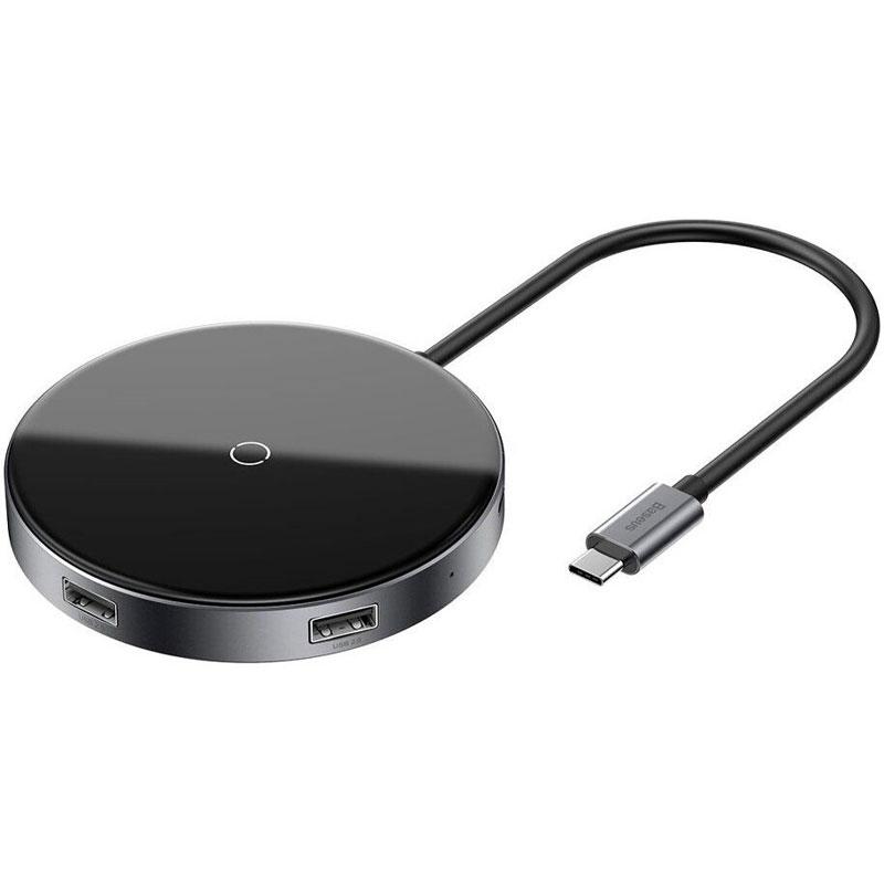 БЗУ Baseus Circular Mirror Wireless Hub 4USB Type-C-USB 3.0 PD 60W (WXJMY-0G) Gray
БЗУ Baseus Circular Mirror Wireless Hub 4USB Type-C-USB 3.0 PD 60W (WXJMY-0G) Gray