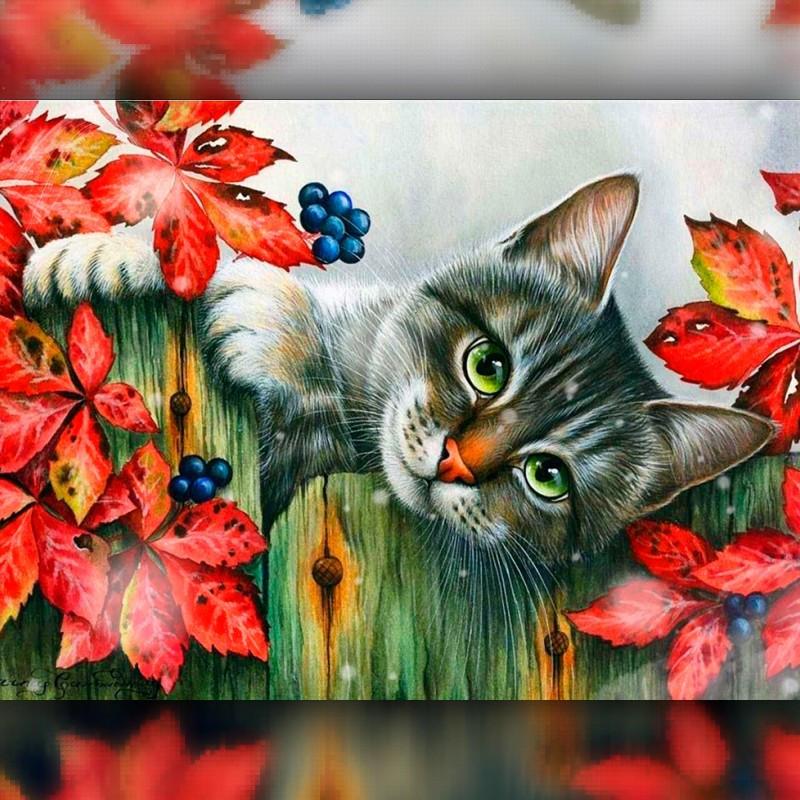 Алмазная вышивка мозаика The Wortex Diamonds Котик в цветах 40x50см TWD20008L полная зашивка квадратные стразы. Набор алмазной вышивки
Алмазная вышивка мозаика The Wortex Diamonds Котик в цветах 40x50см TWD20008L полная зашивка квадратные стразы. Набор алмазной вышивки