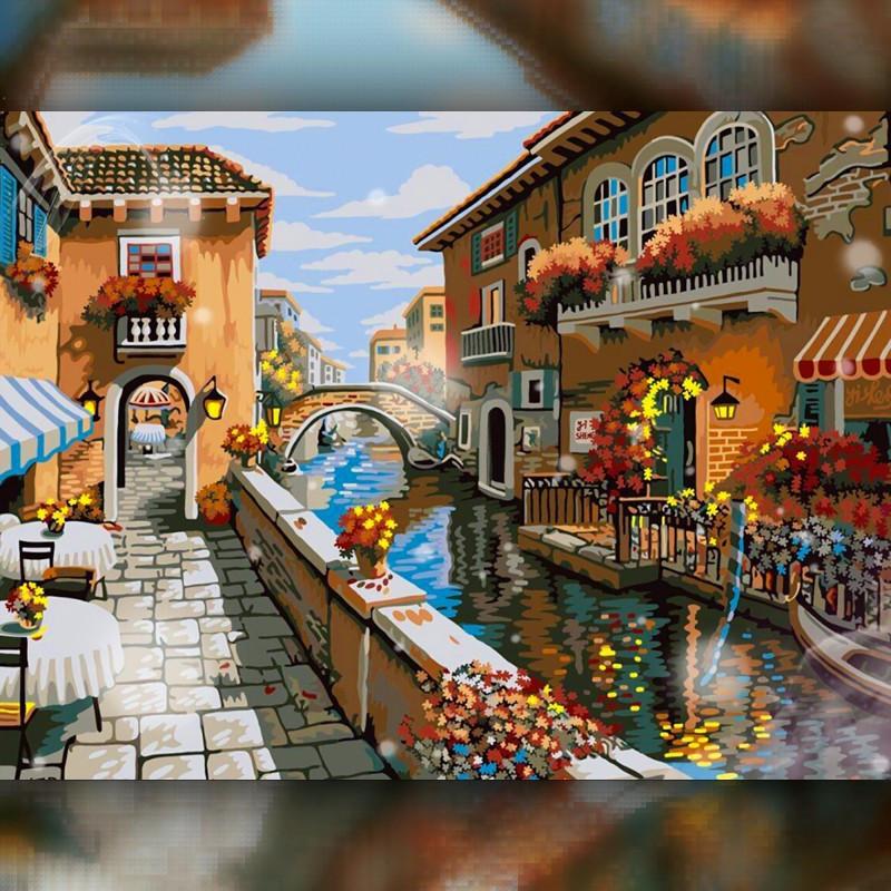 Алмазная вышивка мозаика The Wortex Diamonds Уличка Венеции 40x50см TWD30016L полная зашивка квадратные стразы. Набор алмазной вышивки
Алмазная вышивка мозаика The Wortex Diamonds Уличка Венеции 40x50см TWD30016L полная зашивка квадратные стразы. Набор алмазной вышивки