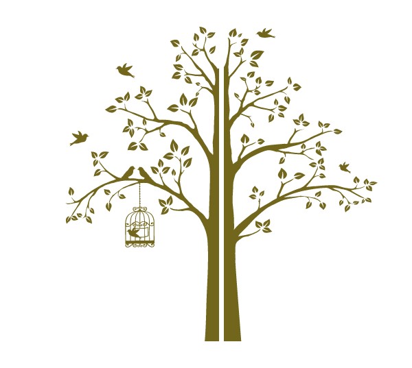 Интерьерная наклейка IdeaClock Tree with a cage, corner 190х195 см Золотистый(62274-46-57)
Интерьерная наклейка IdeaClock Tree with a cage, corner 190х195 см Золотистый(62274-46-57)