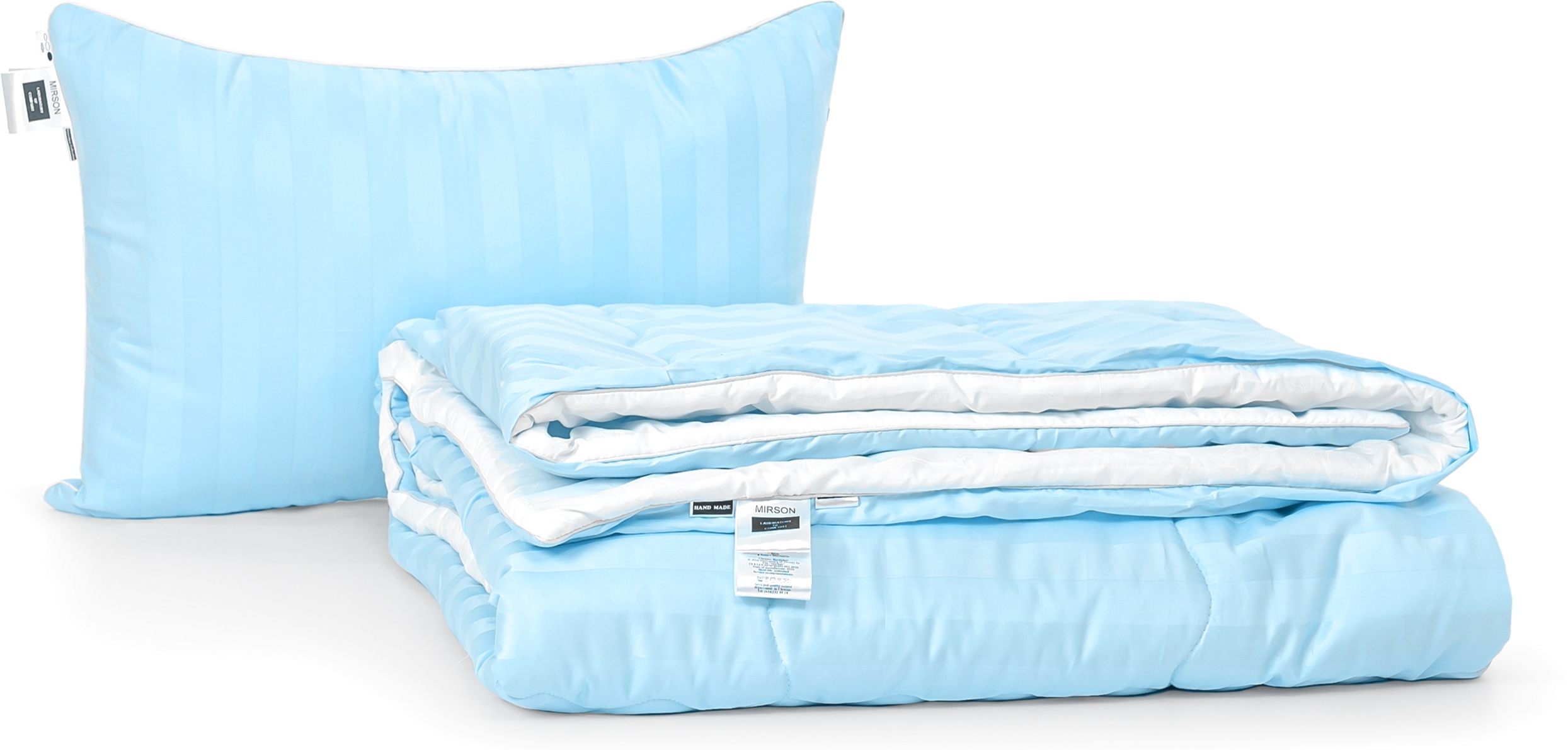 Набор с шерстяным волокном Mirson Деми "Valentino Hand Made" №3724 одеяло 140x205 см + подушка 50х70 см мягкая
Набор с шерстяным волокном Mirson Деми "Valentino Hand Made" №3724 одеяло 140x205 см + подушка 50х70 см мягкая