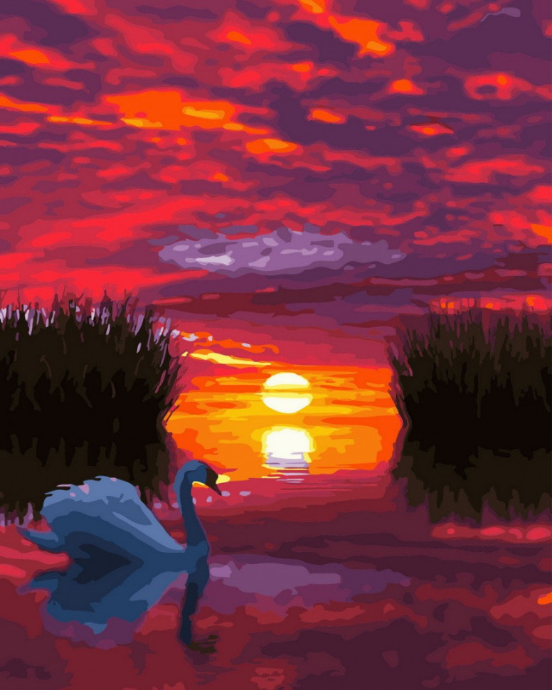 Картина по номерам. Brushme "Лебедь на закате" GX29423 
Картина по номерам. Brushme "Лебедь на закате" GX29423