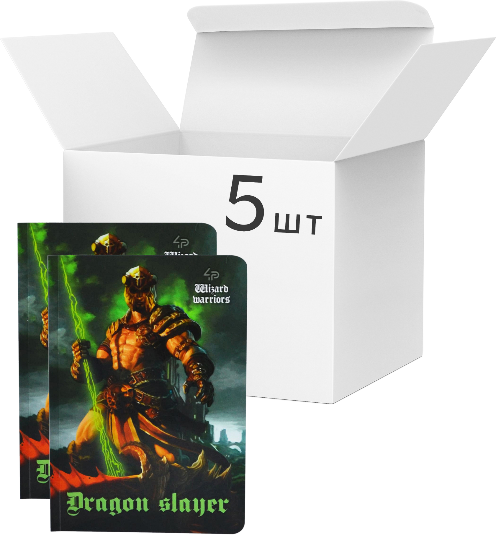 Упаковка блокнотов 4Profi Profiplan Wizard Warriors А5 в клетку 40 листов Green 5 шт (903894)
Упаковка блокнотов 4Profi Profiplan Wizard Warriors А5 в клетку 40 листов Green 5 шт (903894)