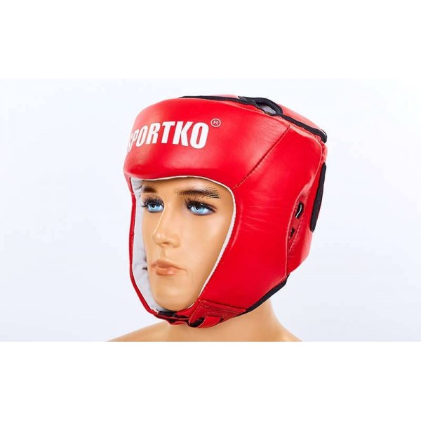 ФБУ Шлем боксерский открытый Кожа SPORTKO UR SB-01 ОК1 (красный), Размер M
ФБУ Шлем боксерский открытый Кожа SPORTKO UR SB-01 ОК1 (красный), Размер M