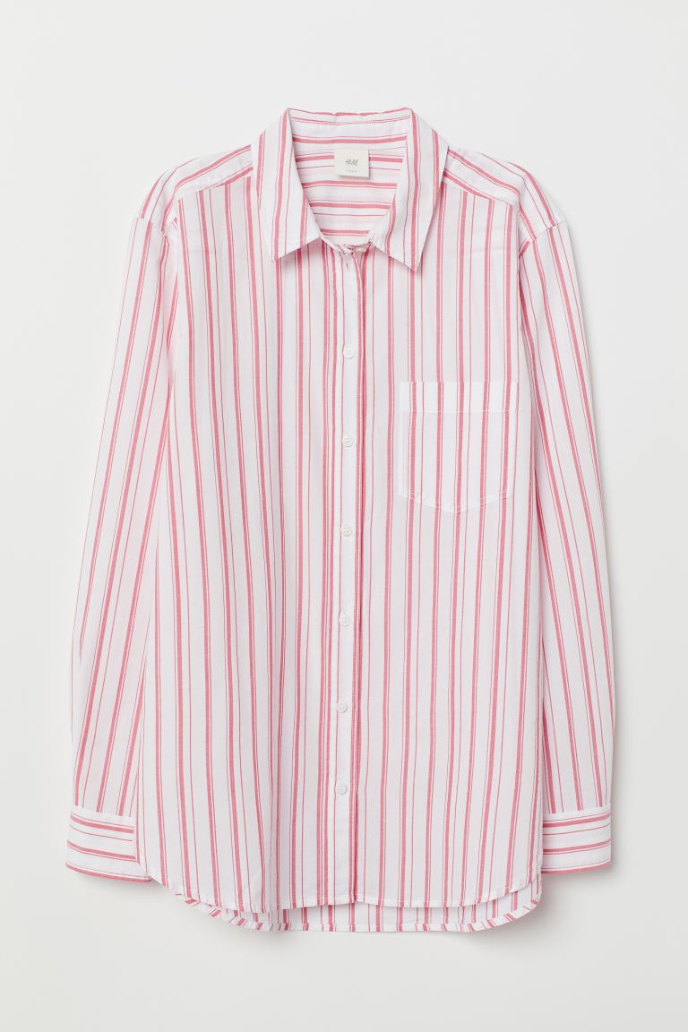 Рубашка из хлопка H&M Белый/Красная полоска, Рубашка из хлопка H&M 34 Белый/Красная полоска
Рубашка из хлопка H&M Белый/Красная полоска, Рубашка из хлопка H&M 34 Белый/Красная полоска