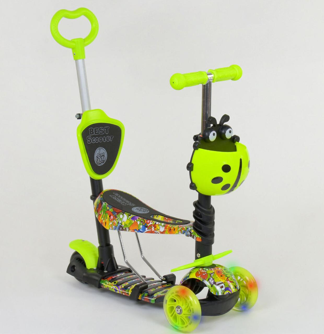 Самокат - беговел 5в1 Best Scooter с родительской ручкой и подножками арт. 55945
Самокат - беговел 5в1 Best Scooter с родительской ручкой и подножками арт. 55945