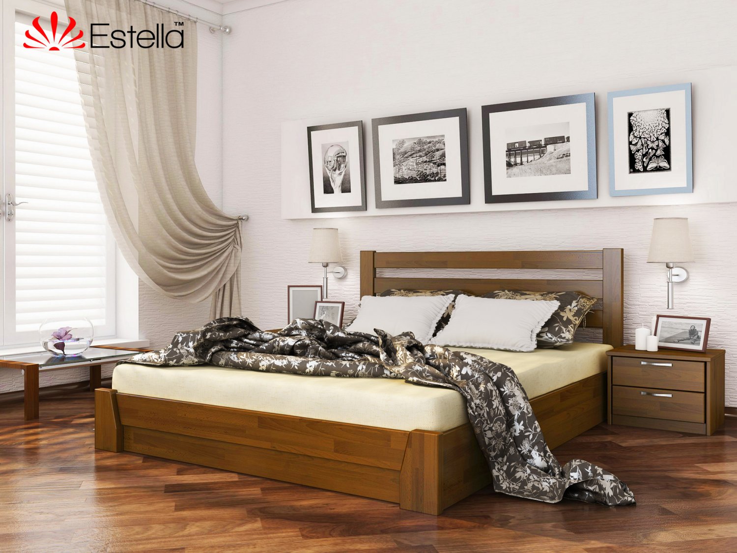 Кровать двуспальная 160х200 деревянная Estella Селена Орех Светлый (Щит-103) Л2.5
Кровать двуспальная 160х200 деревянная Estella Селена Орех Светлый (Щит-103) Л2.5
