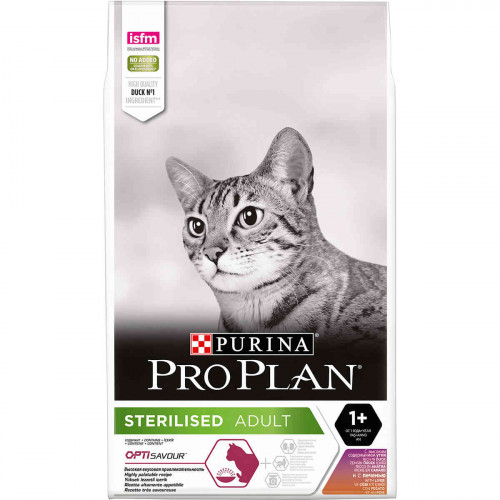 Сухой корм Purina Pro Plan Sterilised Adult для стерилизованных кошек, с уткой и печенью, 10 кг
Сухой корм Purina Pro Plan Sterilised Adult для стерилизованных кошек, с уткой и печенью, 10 кг