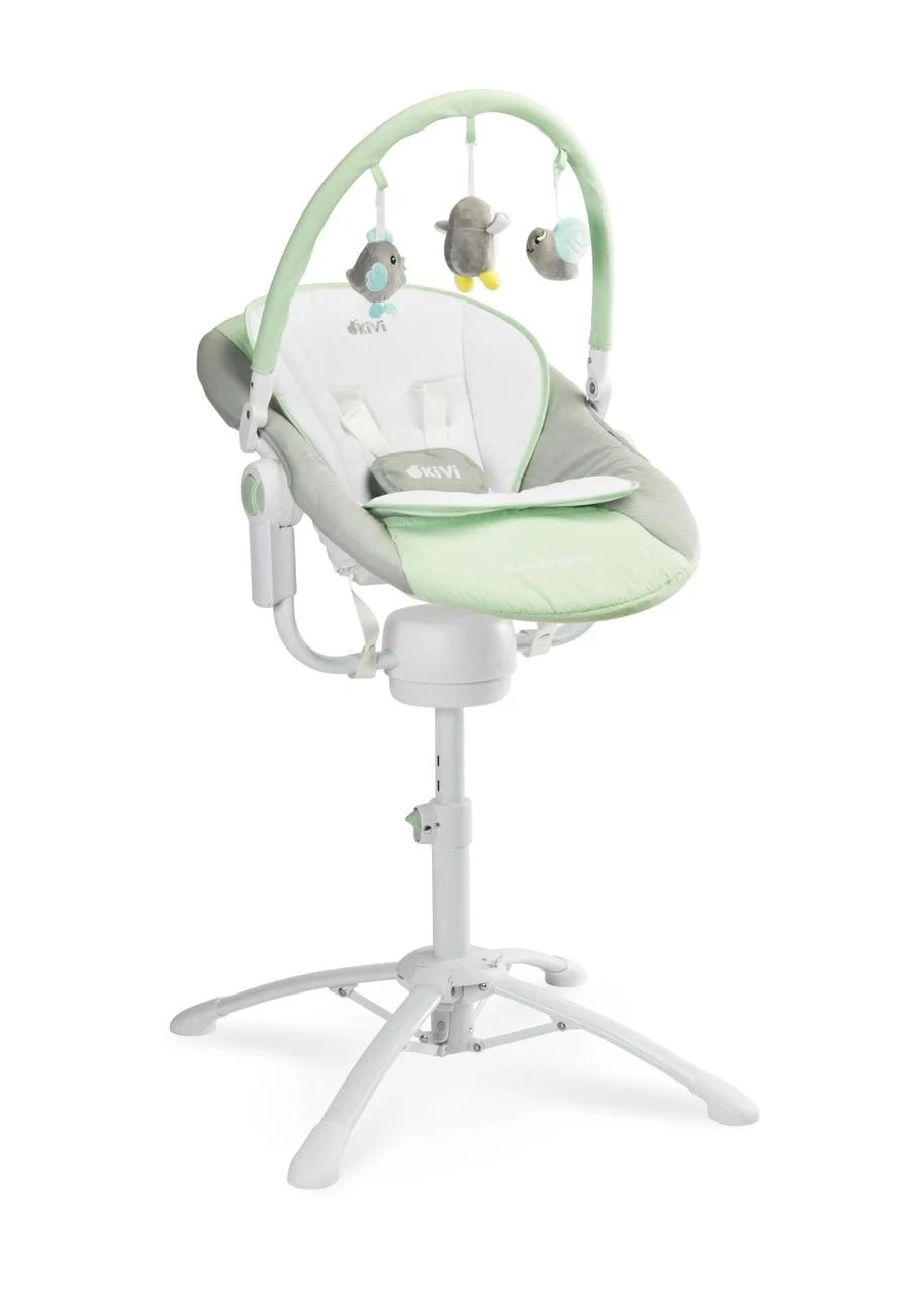 Кресло-качалка + шезлонг Caretero Kivi 3 в 1 Mint с пультом ДУ и механизмом качания + вибрация, мелодии и таймер
Кресло-качалка + шезлонг Caretero Kivi 3 в 1 Mint с пультом ДУ и механизмом качания + вибрация, мелодии и таймер