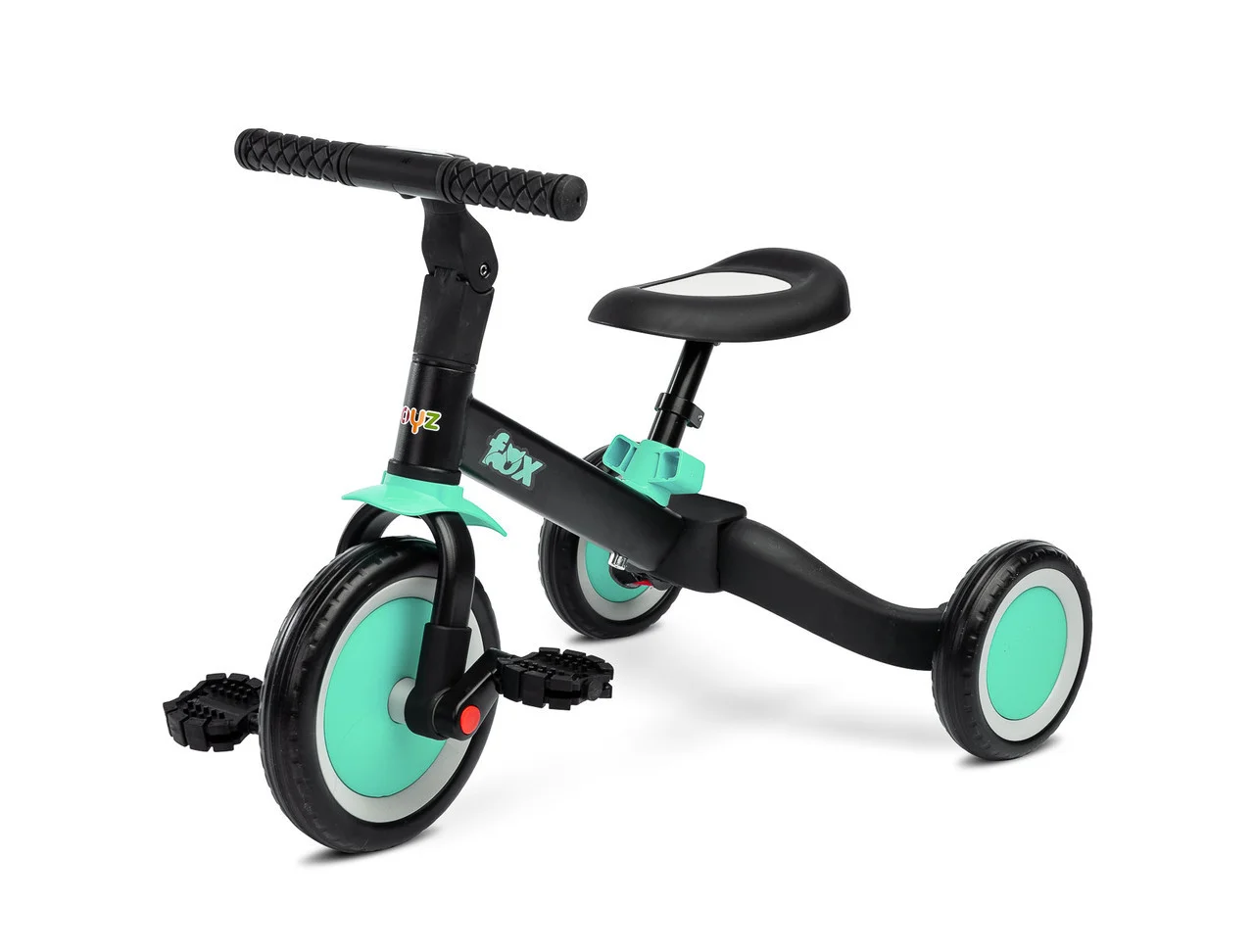 Велосипед трехколесный 4 в 1 Caretero Fox Turquoise со съемными педалями + регулировка сидения и руля
Велосипед трехколесный 4 в 1 Caretero Fox Turquoise со съемными педалями + регулировка сидения и руля