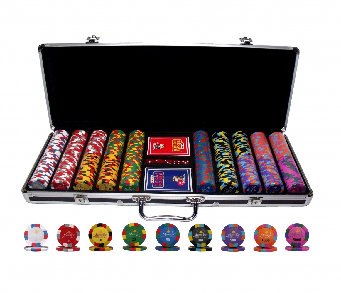 Профессиональный набор для игры в покер Goods4u Monte Carlo Millions 500 номинальных фишек в кейсе
Профессиональный набор для игры в покер Goods4u Monte Carlo Millions 500 номинальных фишек в кейсе