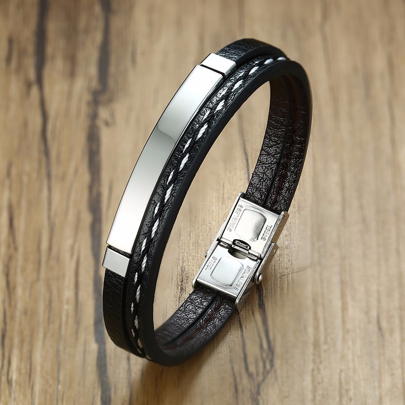 Мужской кожаный браслет BroBand Two черный c вставкой цвета серебра 21см (BB-TWO-BLACK-SILVER-21-M)
Мужской кожаный браслет BroBand Two черный c вставкой цвета серебра 21см (BB-TWO-BLACK-SILVER-21-M)
