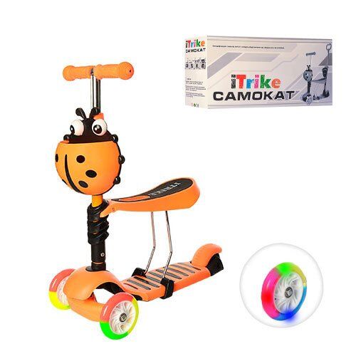 Самокат-беговел iTrike MAXI JR 3-054-H-Or Божья коровка Оранжевый (120 мм PU передние и 90 PVC мм задние)
Самокат-беговел iTrike MAXI JR 3-054-H-Or Божья коровка Оранжевый (120 мм PU передние и 90 PVC мм задние)