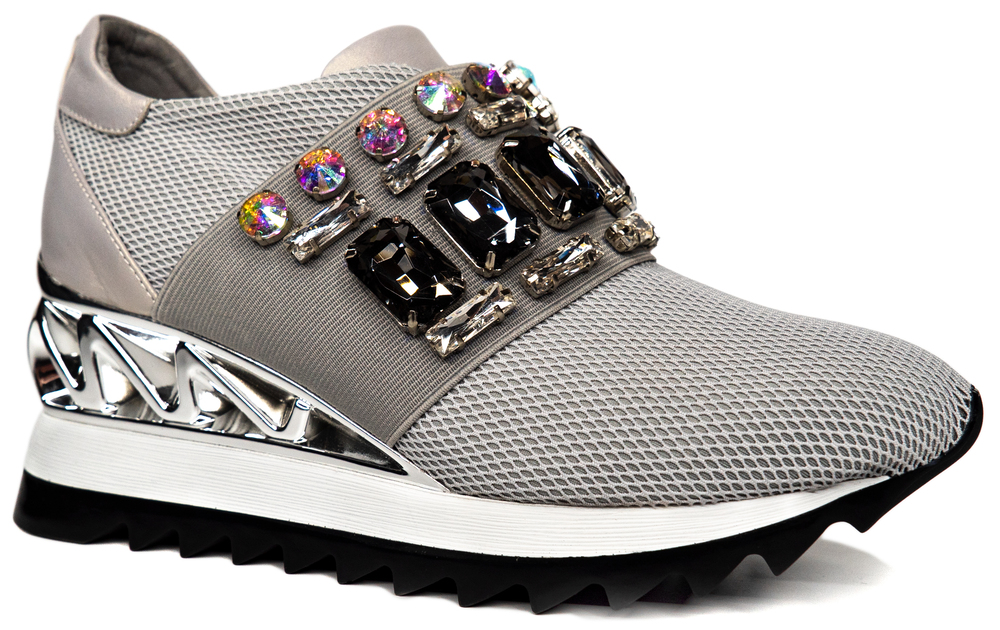 Кожаные сникеры SAVENO 971-3195 размер 40 Серый 
Кожаные сникеры SAVENO 971-3195 размер 40 Серый