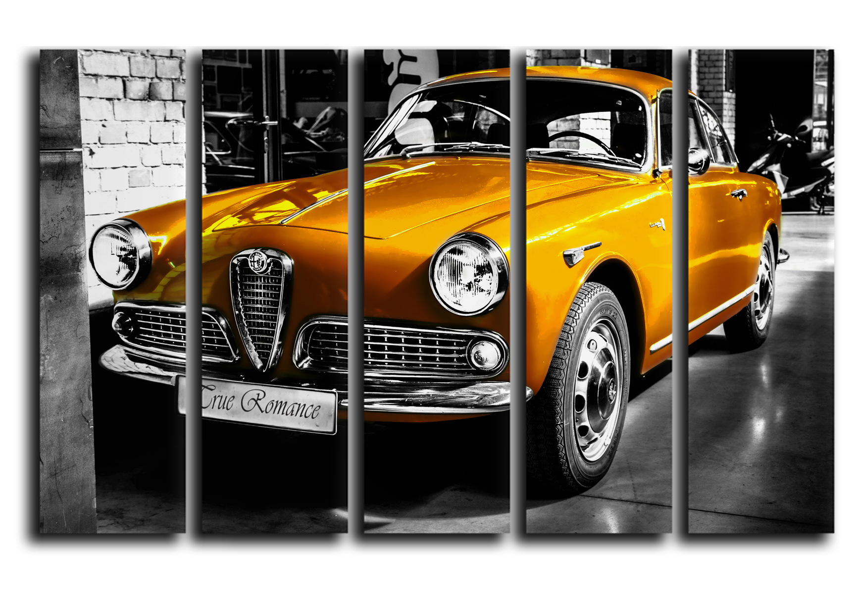 Модульная картина на холсте из 5 частей Золотой Alfa Romeo Giulietta винтажный автомобиль Hotel Arizona HD 89 см x 140 см
Модульная картина на холсте из 5 частей Золотой Alfa Romeo Giulietta винтажный автомобиль Hotel Arizona HD 89 см x 140 см