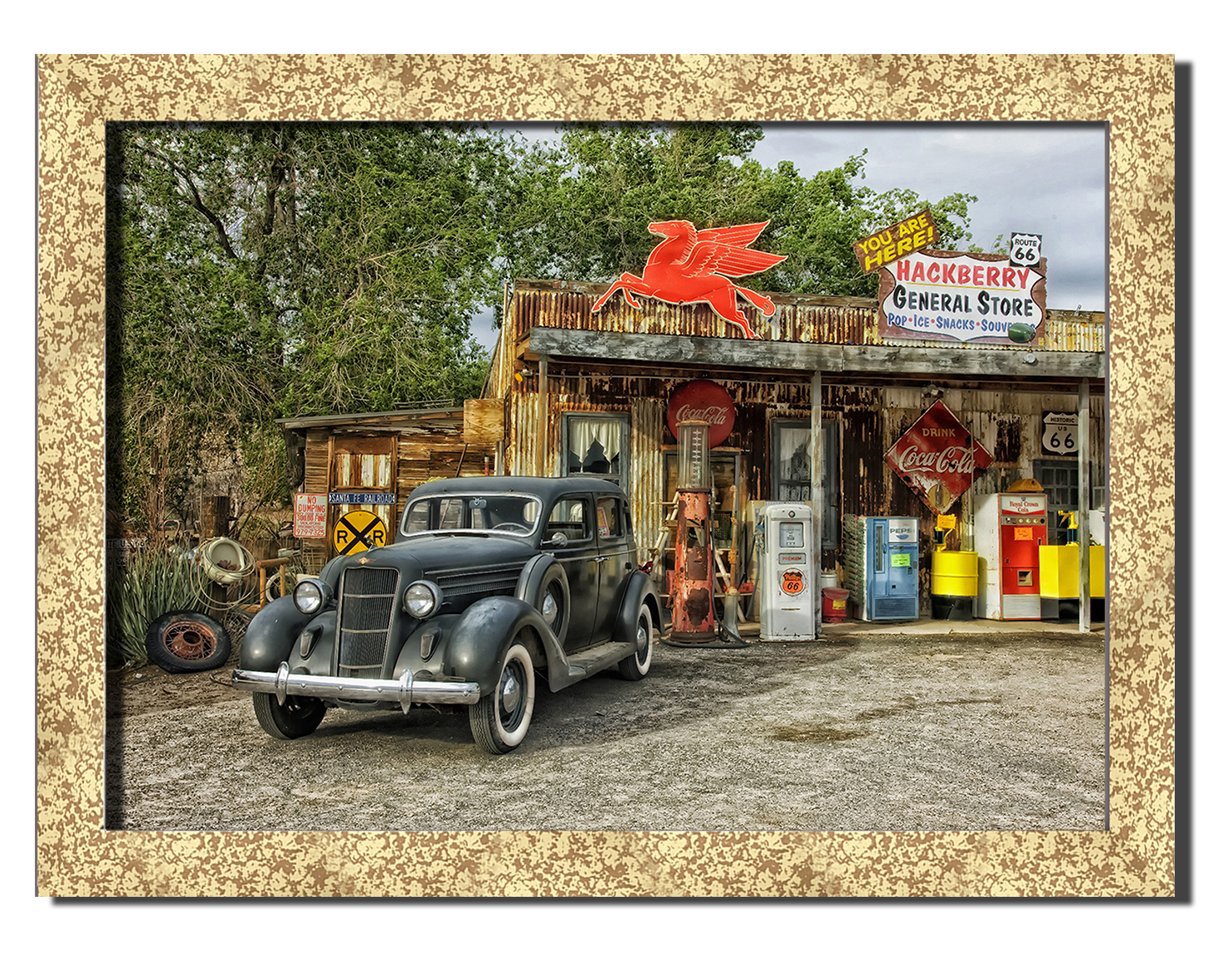 Golden frame картина на файн-арт бумаге старый автомобиль на шоссе шоссе Route-66 Hotel Arizona HD 31 см x 41 см
Golden frame картина на файн-арт бумаге старый автомобиль на шоссе шоссе Route-66 Hotel Arizona HD 31 см x 41 см