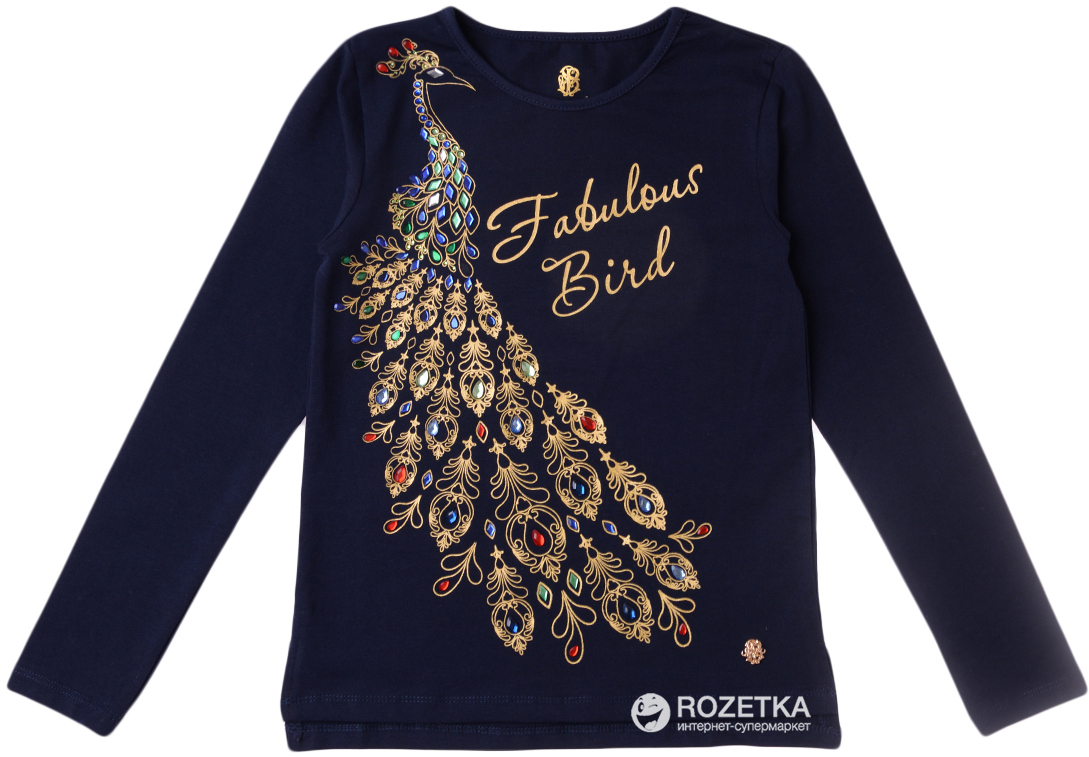 Футболка с длинными рукавами Stefania Pinyagina 17165-С 122 см Синяя 
Футболка с длинными рукавами Stefania Pinyagina 17165-С 122 см Синяя